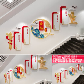 食品安全楼道文化墙