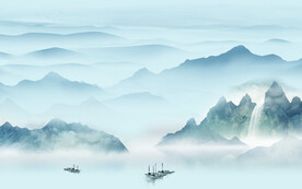 高档 轻奢高端山水 Tif分层