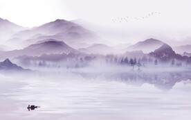 意境 简约中式山水 TIf分层