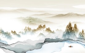 现代 客厅大气山水 Tif分层