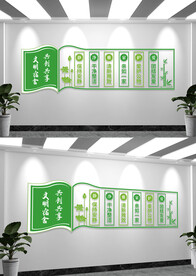 简约文明宿舍文化墙