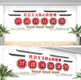 社会主义核心价值观文化墙