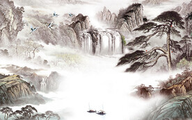 古风 中式山水新图 TIF分层