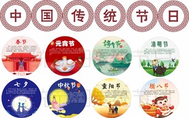 幼儿园传统节日主题墙装饰