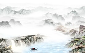 高端 中式新山水画 TiF分层