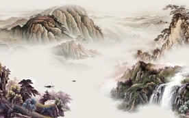 古风 简约意境山水 TIf分层