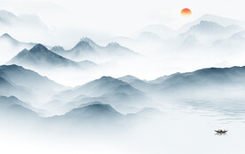 人气 最新中式山水 tiF分层