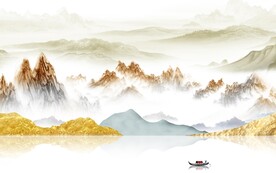 高档 新传中式山水 TIf分层