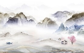 简约 最新传山水画 TiF分层