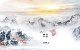 人气 最新传山水画 TiF分层