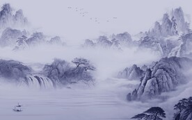 人气 新传中式山水 Tif分层