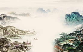 现代 高端中式山水 TIf分层