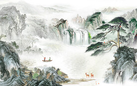 古风 高雅高端山水 Tif分层