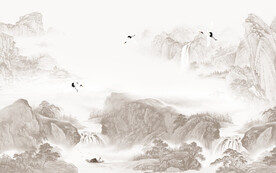 高档 新品意境山水 TIf分层