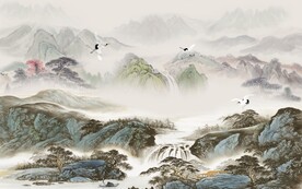 高端 新品意境山水 TIf分层