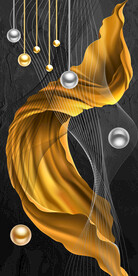 抽象丝绸珍珠玄关