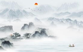 新款 高清简意山水 TIf分层