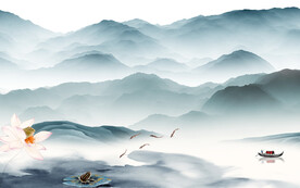 高档 新品轻奢山水 TiF分层