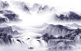 高清 意境清晰山水 tiF分层