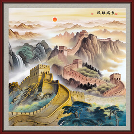 长城山水画