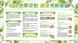 防治地质灾害宣传栏