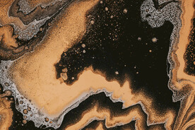 土黄色流体渐变科技线条背景