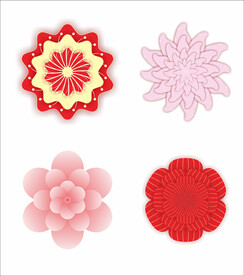 花朵设计渐变色