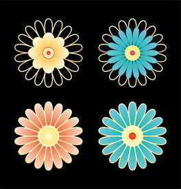 花朵设计矢量图