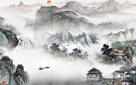 大气 意境清晰山水 TiF分层