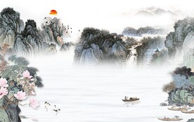 高雅 意境大气山水 Tif分层