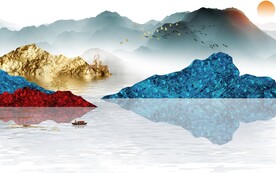 最新 爆款中式山水 TiF分层