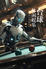 机器人广告展板壁画背景墙挂画