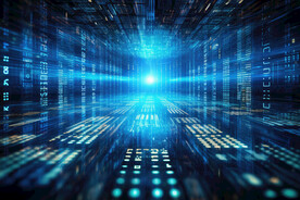 区块链大数据AI科技线条智能