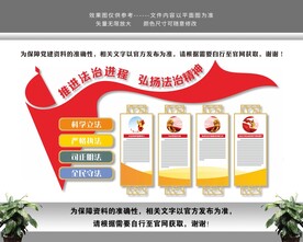 法治中国弘扬法治精神党建文化墙