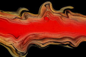 暗红色流体渐变科技线条背景