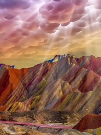 张掖丹霞地质公园旅游视频