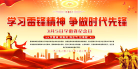 学习雷锋精神展板