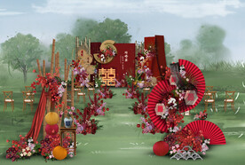 中式户外仪式区