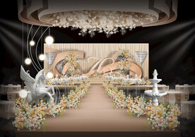 香槟色婚礼舞台