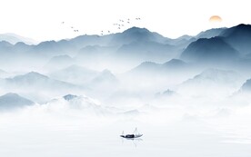 奢雅 大气意境山水 TIF分层