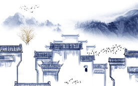 中式 新传意境山水 TIF分层