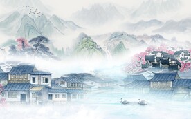 高档 新传意境山水 TIF分层