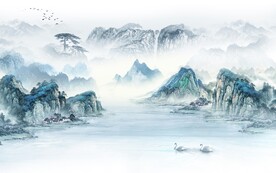 高清 新传意境山水 TIF分层