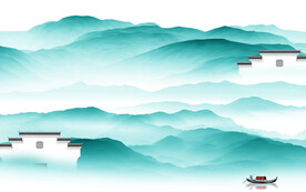 意境 简约高档山水 TiF分层