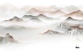 高端 简约高档山水 TiF分层