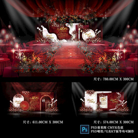 红白色主题婚礼