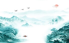 现代 高档现代山水 TIF分层