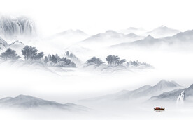 高雅 中式简约山水 TiF分层