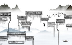 人气 中式简约山水 TiF分层