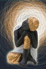 3D佛像玄关装饰画